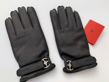 Guanti in vera pelle nera