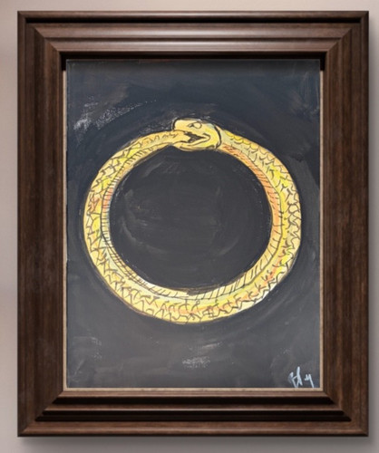 Quadro acrilico serpente