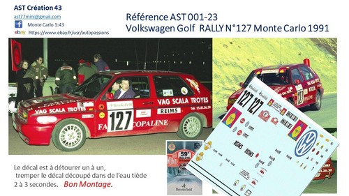 New decal volkswagen golf - new,