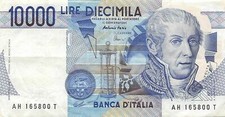 Italy kingdom  10,000  Lire