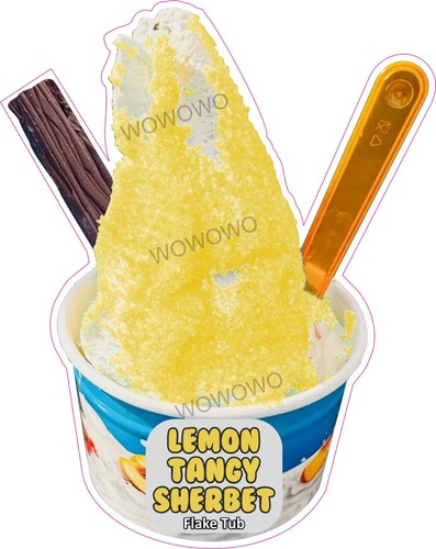 Adesivo furgone gelato - , fiocco