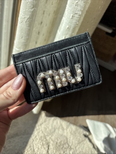 Porta carte miu - miu, nero
