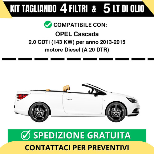 Tagliando per opel cascada 0 - tagliando, 2.0