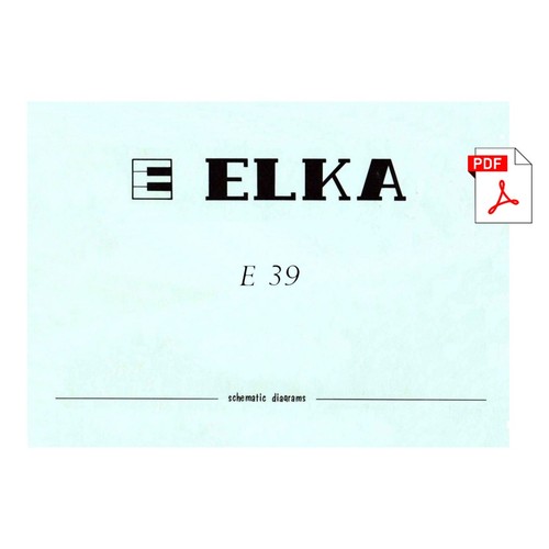 Elka service manual - elka, e-39