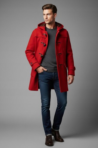Gloverall duffle coat lana - in,