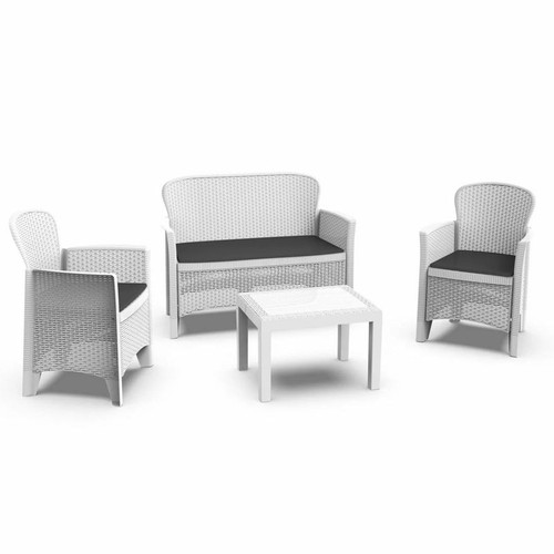 Set salottino jungle bianco - salottino, 4