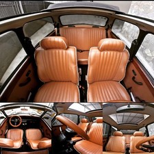 FODERE SEDILI AUTO SU MISURA  MINI ROVER -  SIMILPELLE NOCE  