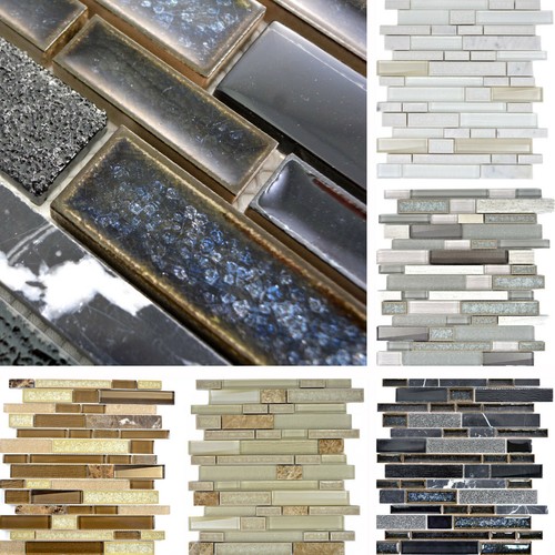 Mosaico rete vetro - su, in