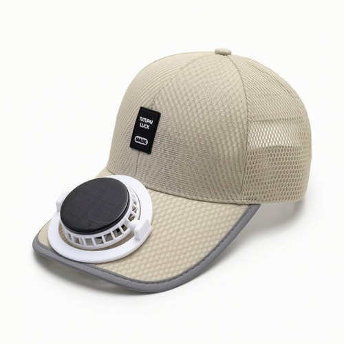 Cappello con ventola solare - con,