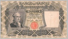 500 Lire Filangieri - Banco di Napoli - D 31/05/1915 - R - MB/BB