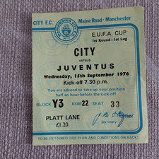 BIGLIETTO STUB - COPPA UEFA