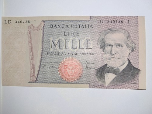 Banconota 1000 mille - mille, lire