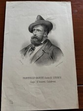 1860 LITOGRAFIA PERRIN PASQUALE CARINI DETTO IL LEONE INSORTI CALABRIA BRIGANTI