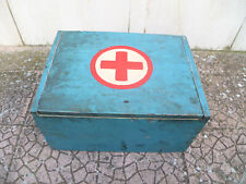 Splendida Cassetta cassa legno antica Croce Rossa Farmacia Pronto soccorso