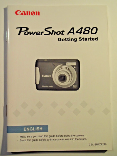 Canon powershot a480 getting - powershot,