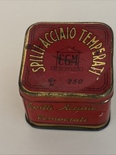 Scatola di latta VINTAGE - SPILLI D'ACCIAIO TEMPERATI CGM DOMUS, GR.250