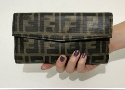 Portafoglio donna fendi zucca - donna,