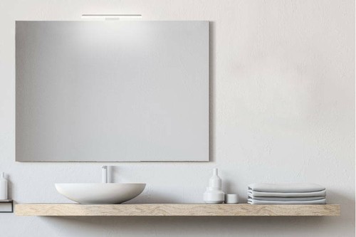 Specchio bagno con - , lampada