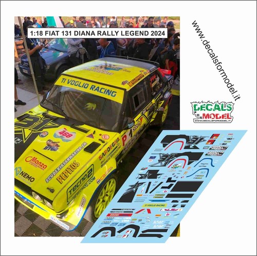 Decals fiat 131 - 1:18,