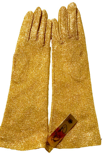 Guanti lunghi oro cornelia - lunghi,
