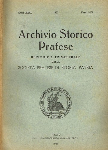 Archivio storico pratese - archivio,