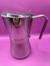 Caffettiera Giannina Express 6 Tazze moka by Giannini Carlo acciaio inox Vintage