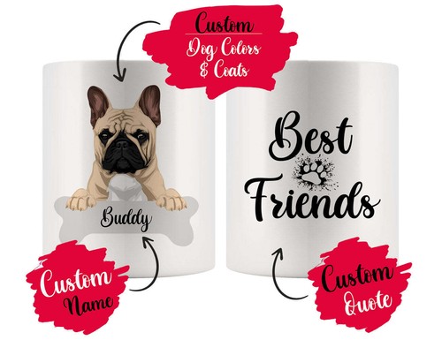 Tazza personalizzata bulldog - tazza,