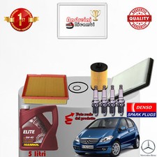 KIT TAGLIANDO FILTRI OLIO CANDELE MERCEDES CLASSE A W169 A 150 70KW DAL 2010 ->