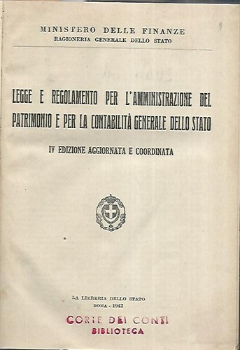 Legge regolamento per - e,