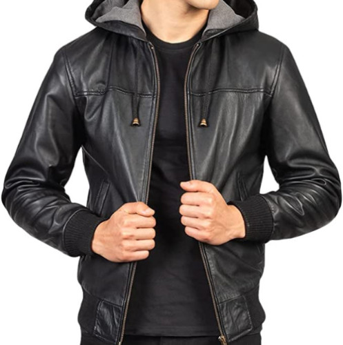 Giubbotto uomo pelle - , con