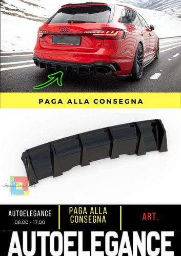 Diffusore posteriore nero - , luci
