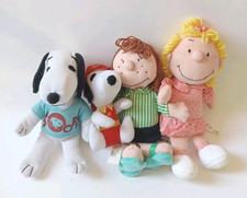 PEANUTS SALLY PIPERITA PATTY SNOOPY pompiere PELUCHE 4 PUPAZZO Vintage 