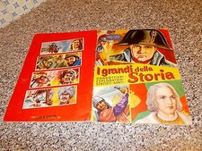 ALBUM I GRANDI DELLA STORIA ED.DELL'ARTE ANNI 60 COMPLETO BELLO TIPO PANINI 