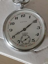 ARTEN Incabloc 17 Rubis  Orologio da Tasca 50mm Pocket Watch-FS