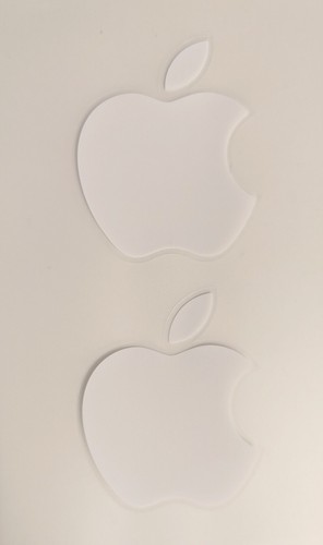 Adesivi bianchi logo apple - adesivi,