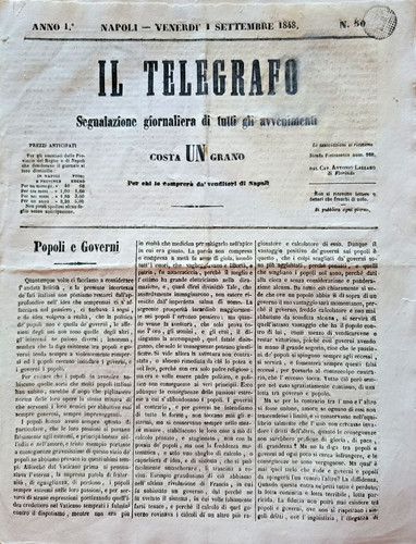 Telegrafo napoli 9 1848 - telegrafo,
