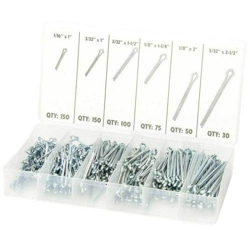 Set 555 pezzi coppiglie perni - 555,
