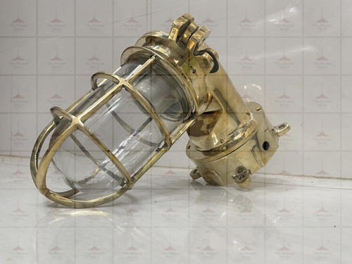 Solid brass wall light fixture - wall,