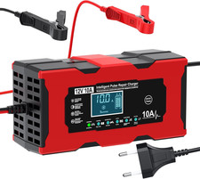 Caricabatterie Auto, 10A 12V Mantenitore Batteria Moto Intelligente Mantenitore