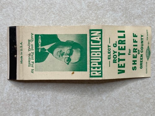 Ah294 matchbook cover elect - matchbook,
