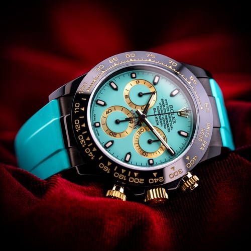 Rolex blaken daytona blue dial - rolex,