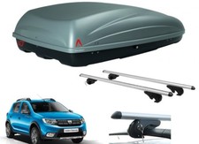 BOX AUTO PORTABAGAGLI G3 KRONO 400+BARRE ALLUMINIO DACIA SANDERO STEPWAY 