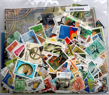 Lot 500 timbres d'Oceanie