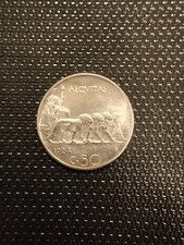 50 Centesimi 1924 Aequitas