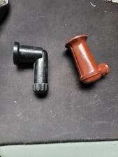 2 PEZZI PIPA CANDELA ACCENSIONE Mosquito 50cc Moto Epoca vintage Orange / BLACK