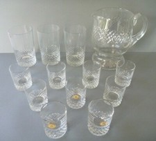 Set bicchieri brocca cristallo