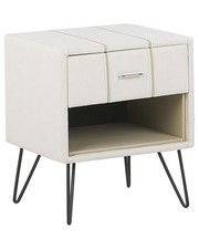 Comodino in Similpelle Bianco