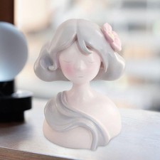 Statua di ragazza dei cartoni animati, statuetta a mezzo busto, regalo per