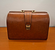Borsa pelle dottore avvocato- ottime condizioni-anni 70- interni in tessuto