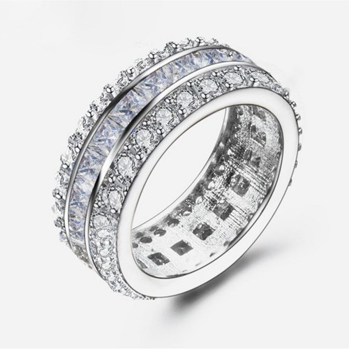 Donna anello zirconi bianco - anello,
